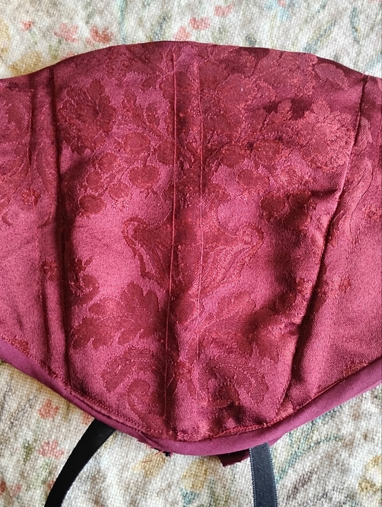 Accessories - Burgundy Brocade Corset Belt